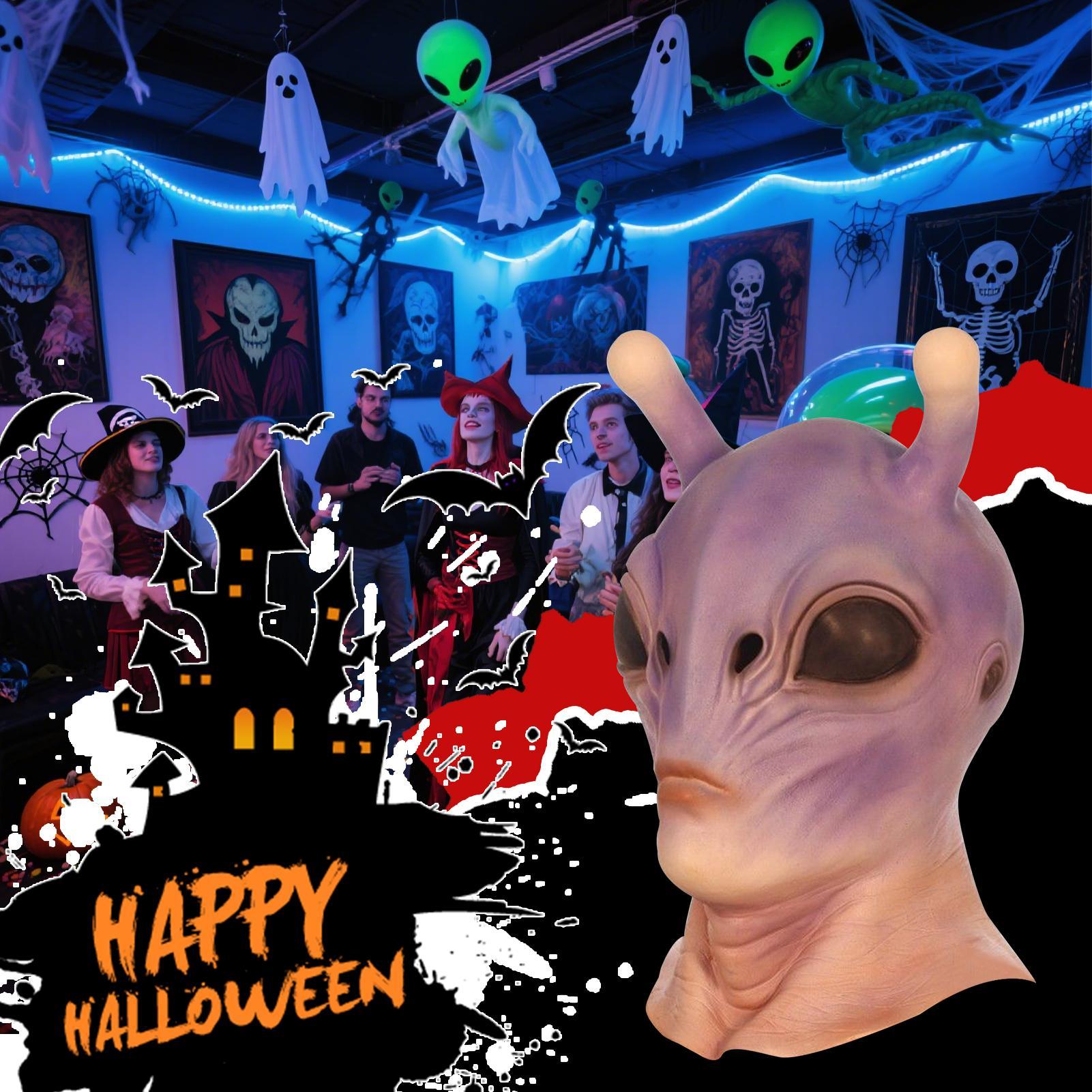 Máscara de alienígena de Hallo - Latex Alien Mask Realistic reseña y precio