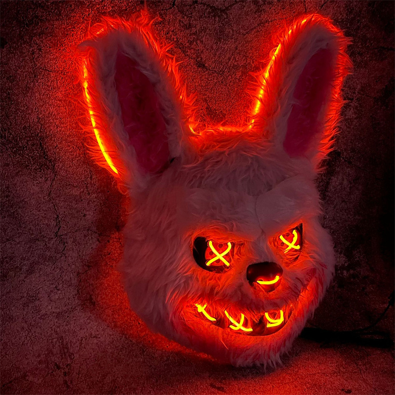 Máscara de conejito mascarada  - Led Purge Mask Halloween reseña y precio